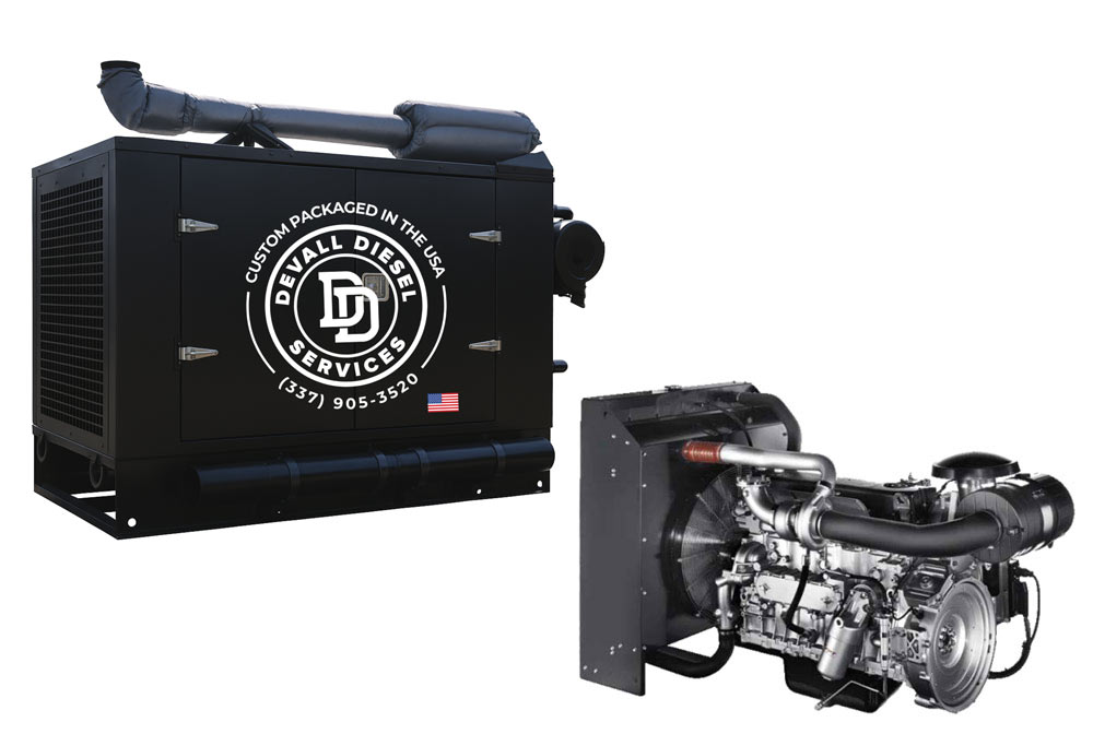 fpt devall diesel barge power pack